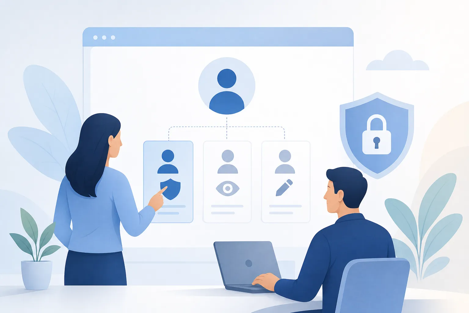 Добавить пользователя search console — Нейтральный редакционный кадр статьи, подходящий анонсу и полному материалу